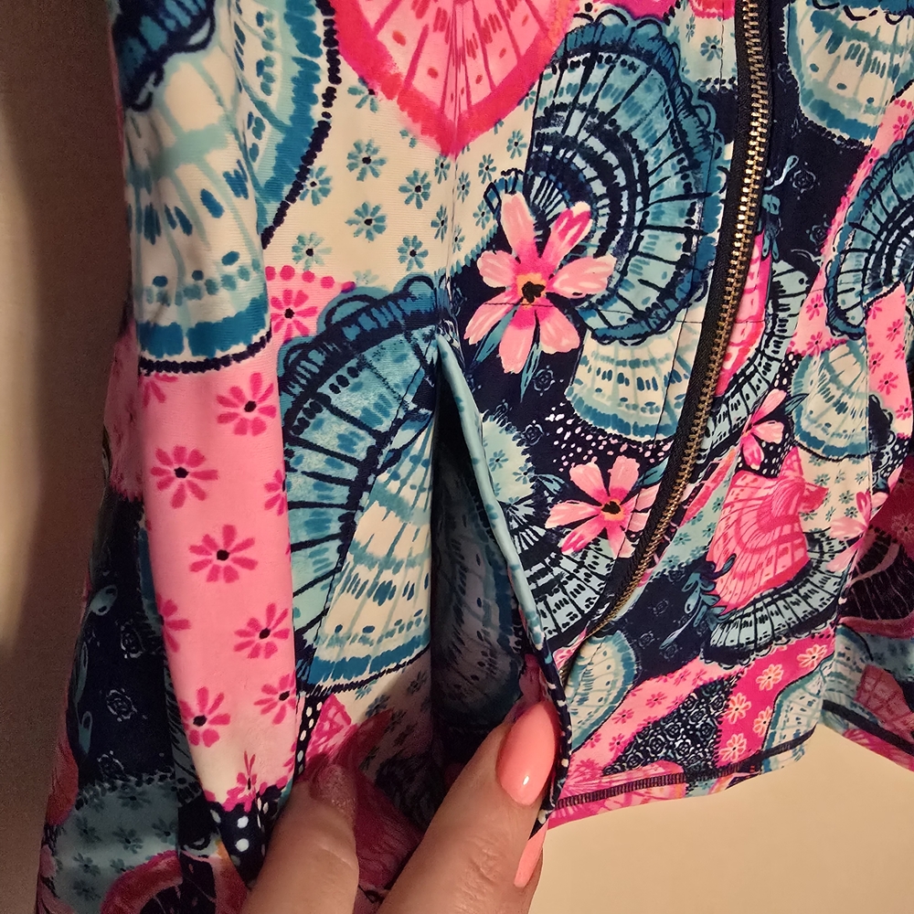 Aryeh Pink and Blue Full Zip Jacket Size Small UPF 50+ - Picture 6 of 7